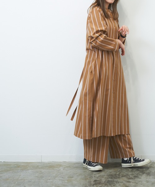 HERENCIA（ヘレンチア）の「マルチストライプ タックイージーパンツ（セットアップ可）（その他パンツ・レディース・ホワイト系その他/ベージュ系その他・MEDIUM）」の18枚目の写真