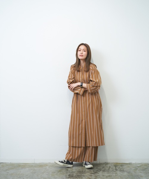 HERENCIA（ヘレンチア）の「マルチストライプ タックイージーパンツ（セットアップ可）（その他パンツ・レディース・ホワイト系その他/ベージュ系その他・MEDIUM）」の13枚目の写真