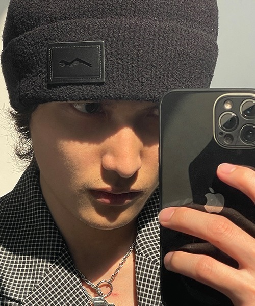 MASONPRINCE(メイソンプリンス)の「【MASONPRINCE】8 color brand logo knit cap MZ2029(ニットキャップ/ビーニー・メンズ・ブラック/ライトブルー/イエロー/ブルー/ホワイト/ブラウン/グレー/アイボリー・FREE)」の11枚目の写真