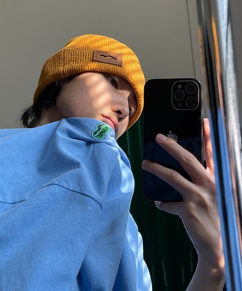 MASONPRINCE(メイソンプリンス)の「【MASONPRINCE】8 color brand logo knit cap MZ2029(ニットキャップ/ビーニー・メンズ・ブラック/ライトブルー/イエロー/ブルー/ホワイト/ブラウン/グレー/アイボリー・FREE)」の16枚目の写真