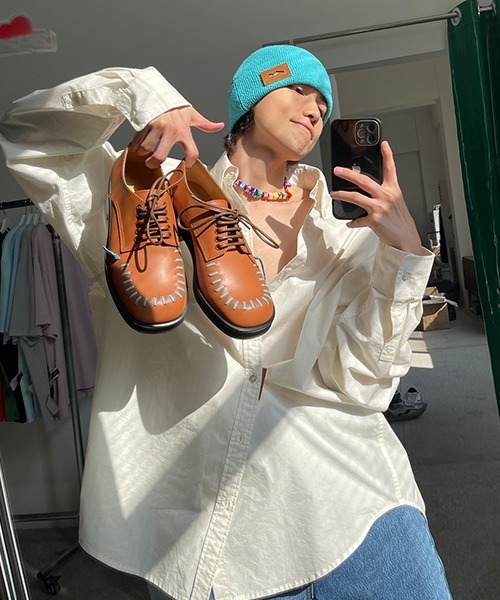 MASONPRINCE(メイソンプリンス)の「【MASONPRINCE】8 color brand logo knit cap MZ2029(ニットキャップ/ビーニー・メンズ・ブラック/ライトブルー/イエロー/ブルー/ホワイト/ブラウン/グレー/アイボリー・FREE)」の17枚目の写真