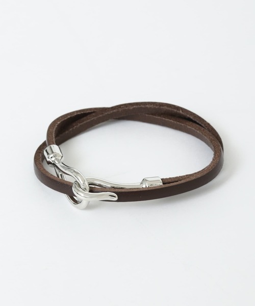 SENSE OF PLACE by URBAN RESEARCH(センスオブプレイスバイアーバンリサーチ)の「レザーブレスレット(2連)B(ブレスレット・メンズ・ブラウン/ベージュ/ブラック・ONE)」の6枚目の写真