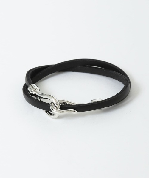 SENSE OF PLACE by URBAN RESEARCH(センスオブプレイスバイアーバンリサーチ)の「レザーブレスレット(2連)B(ブレスレット・メンズ・ブラウン/ベージュ/ブラック・ONE)」の7枚目の写真