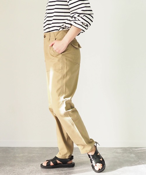 Riberry（リベリー）の「ベイカーパンツ（カーゴパンツ・レディース・ベージュ/カーキ/ネイビー・MEDIUM）」の6枚目の写真