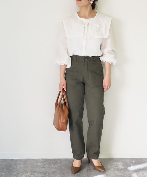 Riberry（リベリー）の「ベイカーパンツ（カーゴパンツ・レディース・ベージュ/カーキ/ネイビー・MEDIUM）」の15枚目の写真