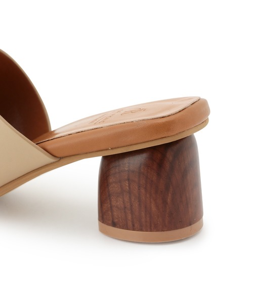 ROPE' PICNIC（ロペピクニック）の「アシンメトリーアッパー円柱ヒールミュール（サンダル・レディース・ブラウン/ブラック/ベージュ系その他・23.0cm/24.0cm/24.5cm/23.5cm）」の6枚目の写真