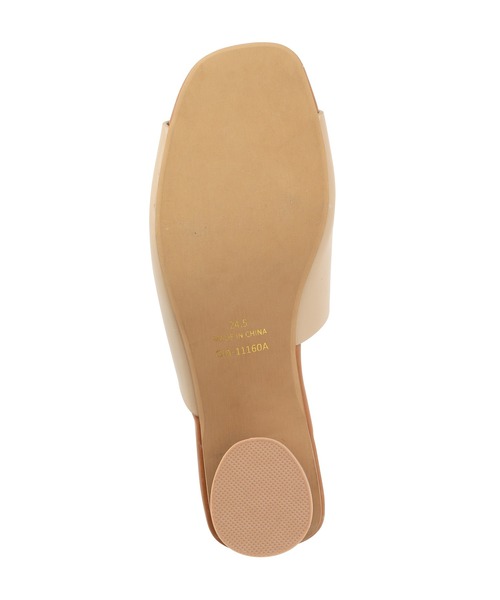 ROPE' PICNIC（ロペピクニック）の「アシンメトリーアッパー円柱ヒールミュール（サンダル・レディース・ブラウン/ブラック/ベージュ系その他・23.0cm/24.0cm/24.5cm/23.5cm）」の4枚目の写真