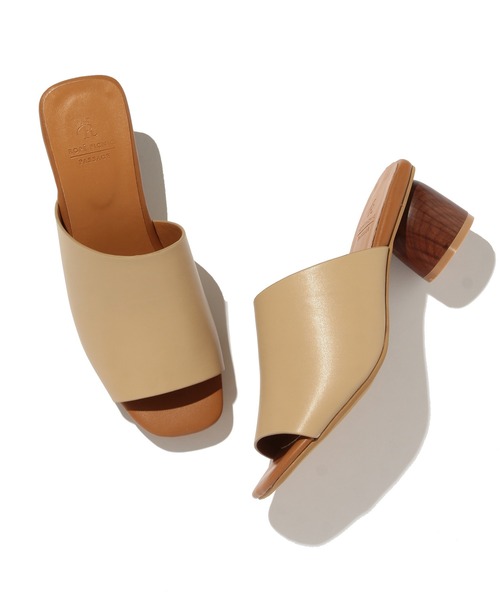 ROPE' PICNIC（ロペピクニック）の「アシンメトリーアッパー円柱ヒールミュール（サンダル・レディース・ブラウン/ブラック/ベージュ系その他・23.0cm/24.0cm/24.5cm/23.5cm）」の13枚目の写真