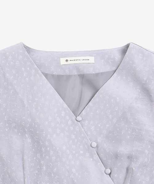 MAJESTIC LEGON(マジェスティックレゴン)の「シークレットフラワーワンピース(ワンピース・レディース・グレー系その他/グリーン系その他/パープル系その他2・SMALL/MEDIUM)」の22枚目の写真