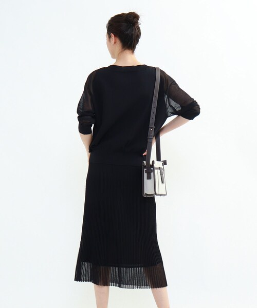 INDIVI（インディヴィ）の「◇【2点セット/洗える】シアーニット  