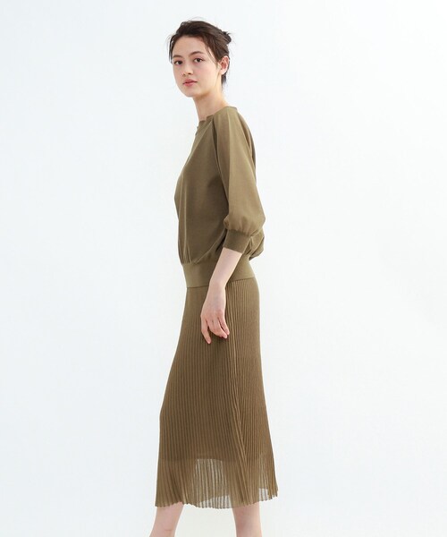 INDIVI（インディヴィ）の「◇【2点セット/洗える】シアーニット  