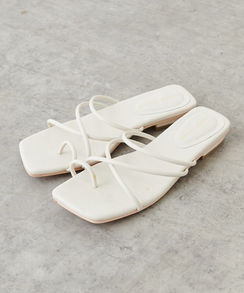 natural couture（ナチュラルクチュール）の「NEW細ヒモヌーディ―サンダル（サンダル・レディース・アイボリー/ブラック/ベージュ・SMALL/MEDIUM/LARGE）」の8枚目の写真