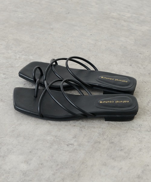 natural couture（ナチュラルクチュール）の「NEW細ヒモヌーディ―サンダル（サンダル・レディース・アイボリー/ブラック/ベージュ・SMALL/MEDIUM/LARGE）」の21枚目の写真