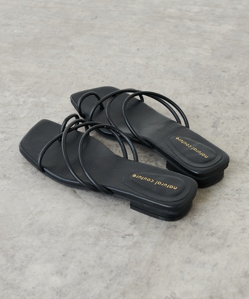 natural couture（ナチュラルクチュール）の「NEW細ヒモヌーディ―サンダル（サンダル・レディース・アイボリー/ブラック/ベージュ・SMALL/MEDIUM/LARGE）」の22枚目の写真