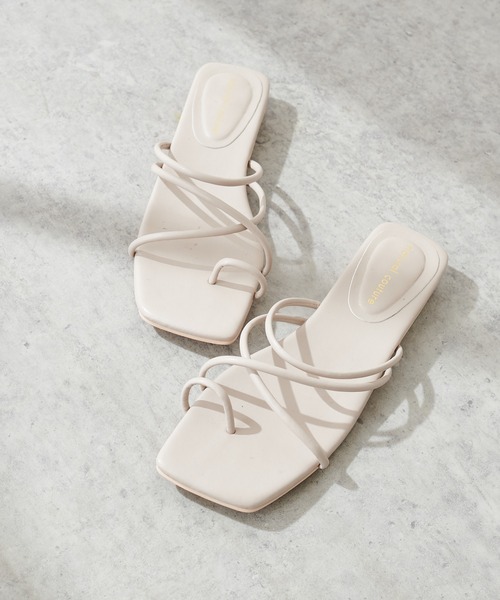 natural couture（ナチュラルクチュール）の「NEW細ヒモヌーディ―サンダル（サンダル・レディース・アイボリー/ブラック/ベージュ・SMALL/MEDIUM/LARGE）」の19枚目の写真