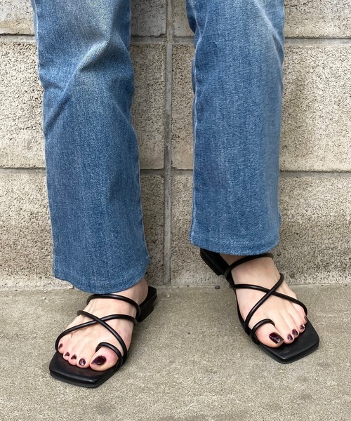 natural couture（ナチュラルクチュール）の「NEW細ヒモヌーディ―サンダル（サンダル・レディース・アイボリー/ブラック/ベージュ・SMALL/MEDIUM/LARGE）」の11枚目の写真