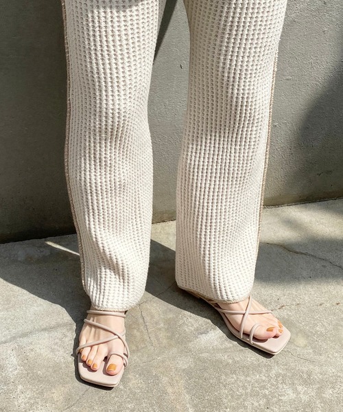 natural couture（ナチュラルクチュール）の「NEW細ヒモヌーディ―サンダル（サンダル・レディース・アイボリー/ブラック/ベージュ・SMALL/MEDIUM/LARGE）」の18枚目の写真