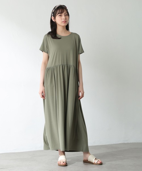 Honeys（ハニーズ）の「リング付スカーフ（バンダナ/スカーフ・レディース・ブルー系その他/ホワイト×ブラック/ブルー系その他2/チャコールグレー×ブラック・FREE）」の7枚目の写真