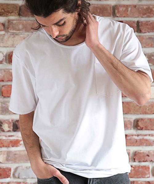 RATTLE TRAP（ラトルトラップ）の「UネックカットオフTシャツ（Tシャツ/カットソー・メンズ・ブラック/ホワイト・LL/L/M）」の8枚目の写真