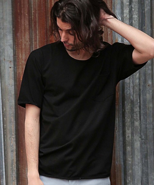 RATTLE TRAP（ラトルトラップ）の「UネックカットオフTシャツ（Tシャツ/カットソー・メンズ・ブラック/ホワイト・LL/L/M）」の17枚目の写真