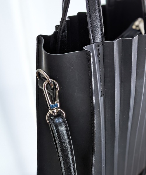 Per sist ence（パーシエンス）の「Per sist ence/パーシエンス　シアープリーツ2WAYトート（トートバッグ・レディース・ホワイト/ブラック/ピンク/ミント・FREE）」の20枚目の写真