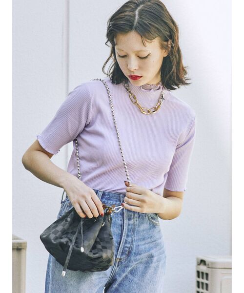 jouetie（ジュエティ）の「【2WAY】アクリルチェーンバケットBAG（ショルダーバッグ・レディース・ブラック/ピンク/その他1・FREE）」の4枚目の写真