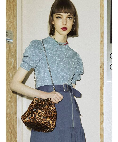 jouetie（ジュエティ）の「【2WAY】アクリルチェーンバケットBAG（ショルダーバッグ・レディース・ブラック/ピンク/その他1・FREE）」の6枚目の写真