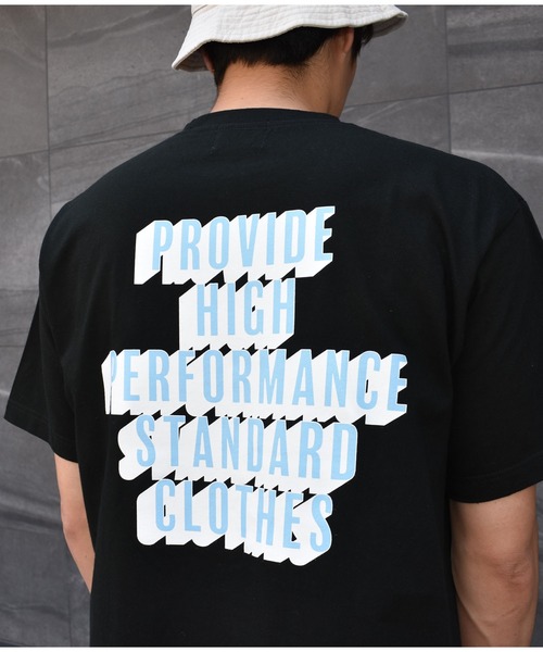 DOUBLE STEAL（ダブルスティール）の「SHADOW FONT LOGO 半袖Tシャツ（Tシャツ/カットソー・メンズ・ホワイト/ブラック/ライトベージュ・MEDIUM/LARGE/X-LARGE/XX-LARGE）」の2枚目の写真