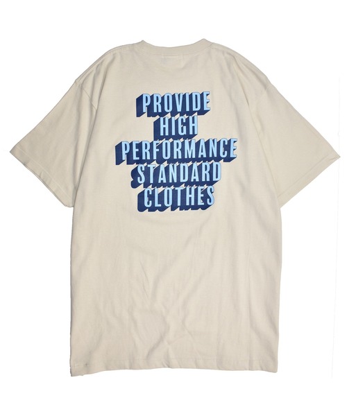 DOUBLE STEAL（ダブルスティール）の「SHADOW FONT LOGO 半袖Tシャツ（Tシャツ/カットソー・メンズ・ホワイト/ブラック/ライトベージュ・MEDIUM/LARGE/X-LARGE/XX-LARGE）」の7枚目の写真