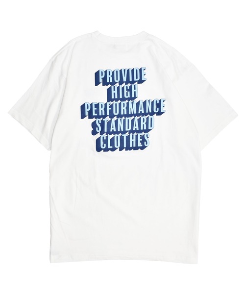 DOUBLE STEAL（ダブルスティール）の「SHADOW FONT LOGO 半袖Tシャツ（Tシャツ/カットソー・メンズ・ホワイト/ブラック/ライトベージュ・MEDIUM/LARGE/X-LARGE/XX-LARGE）」の4枚目の写真