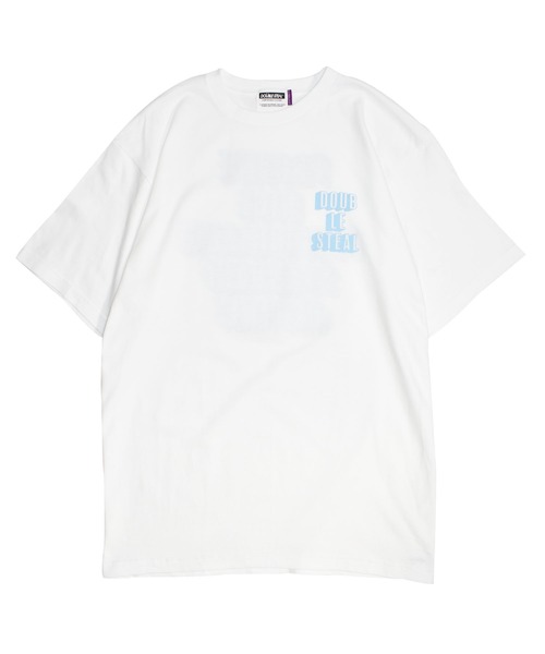 DOUBLE STEAL（ダブルスティール）の「SHADOW FONT LOGO 半袖Tシャツ（Tシャツ/カットソー・メンズ・ホワイト/ブラック/ライトベージュ・MEDIUM/LARGE/X-LARGE/XX-LARGE）」の11枚目の写真