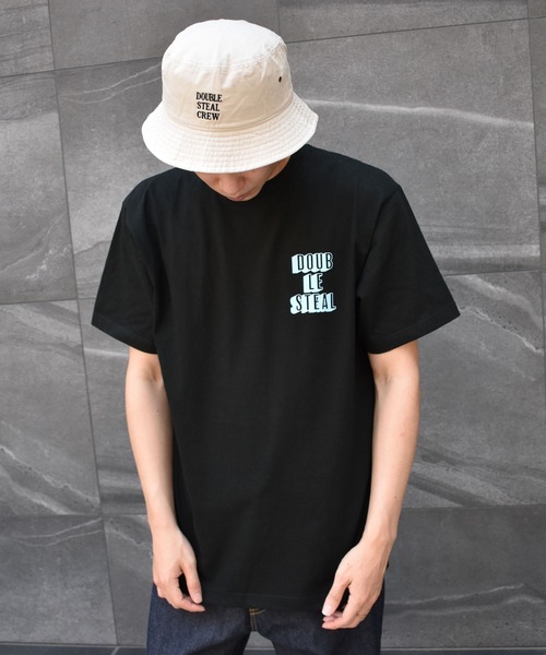 DOUBLE STEAL（ダブルスティール）の「SHADOW FONT LOGO 半袖Tシャツ（Tシャツ/カットソー・メンズ・ホワイト/ブラック/ライトベージュ・MEDIUM/LARGE/X-LARGE/XX-LARGE）」の17枚目の写真