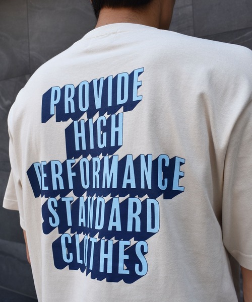 DOUBLE STEAL（ダブルスティール）の「SHADOW FONT LOGO 半袖Tシャツ（Tシャツ/カットソー・メンズ・ホワイト/ブラック/ライトベージュ・MEDIUM/LARGE/X-LARGE/XX-LARGE）」の5枚目の写真