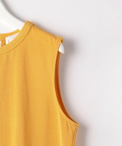 green label relaxing（グリーンレーベルリラクシング）の「CFC バックスリット ノースリーブ プルオーバー カットソー（Tシャツ/カットソー・レディース・ブラック/オレンジ/オフホワイト・FREE）」の19枚目の写真