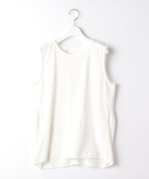 green label relaxing（グリーンレーベルリラクシング）の「CFC バックスリット ノースリーブ プルオーバー カットソー（Tシャツ/カットソー・レディース・ブラック/オレンジ/オフホワイト・FREE）」の22枚目の写真