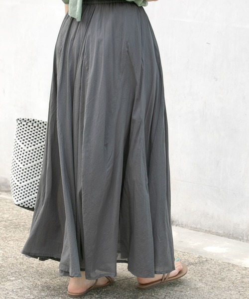 URBAN RESEARCH Sonny Label(アーバンリサーチサニーレーベル)の「コットンボイルフレアスカート(スカート・レディース・ブラック系その他/イエロー系その他/ピンク系その他/ライトグレー・FREE)」の19枚目の写真