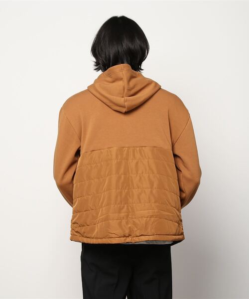 POWER TO THE PEOPLE（パワートゥーザピープル）の「POWER TO THE PEOPLE 中綿切替ジップパーカー（パーカー・メンズ・ブラック/カーキ/オレンジ・LL/M/L）」の5枚目の写真