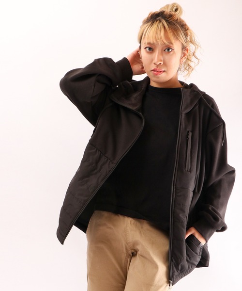 POWER TO THE PEOPLE（パワートゥーザピープル）の「POWER TO THE PEOPLE 中綿切替ジップパーカー（パーカー・メンズ・ブラック/カーキ/オレンジ・LL/M/L）」の18枚目の写真