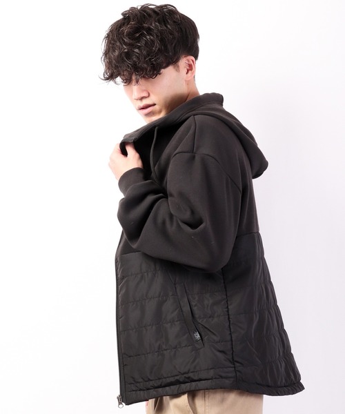 POWER TO THE PEOPLE（パワートゥーザピープル）の「POWER TO THE PEOPLE 中綿切替ジップパーカー（パーカー・メンズ・ブラック/カーキ/オレンジ・LL/M/L）」の15枚目の写真