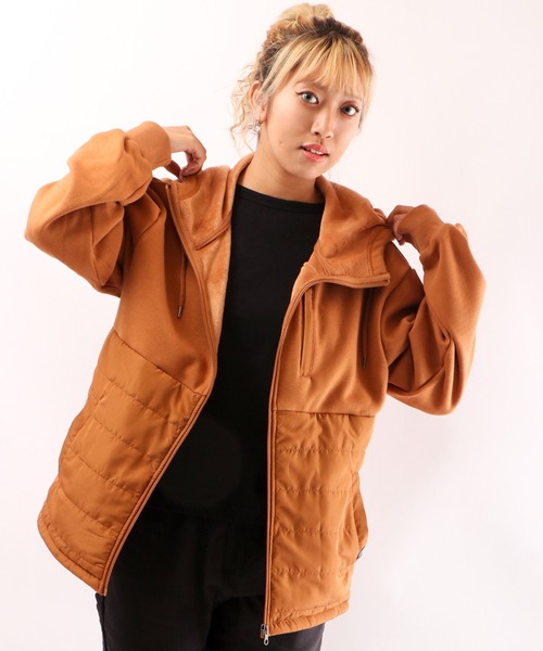 POWER TO THE PEOPLE（パワートゥーザピープル）の「POWER TO THE PEOPLE 中綿切替ジップパーカー（パーカー・メンズ・ブラック/カーキ/オレンジ・LL/M/L）」の10枚目の写真