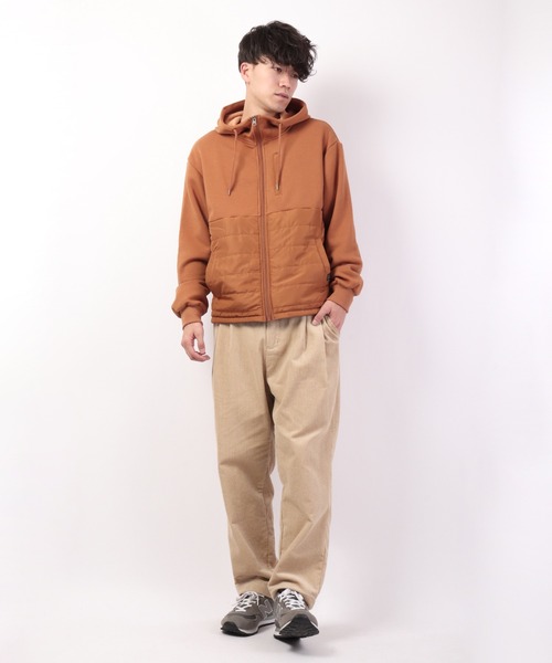 POWER TO THE PEOPLE（パワートゥーザピープル）の「POWER TO THE PEOPLE 中綿切替ジップパーカー（パーカー・メンズ・ブラック/カーキ/オレンジ・LL/M/L）」の11枚目の写真