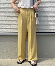 Re:EDIT | とろみストレッチタックセミルーズスラックス(スラックス)