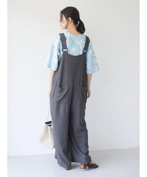 Sugar spoon（シュガースプーン）の「・SUGAR SPOON タイダイTシャツチュニック＊（Tシャツ/カットソー・レディース・オフホワイト/イエロー/グリーン/パープル・FREE）」の12枚目の写真