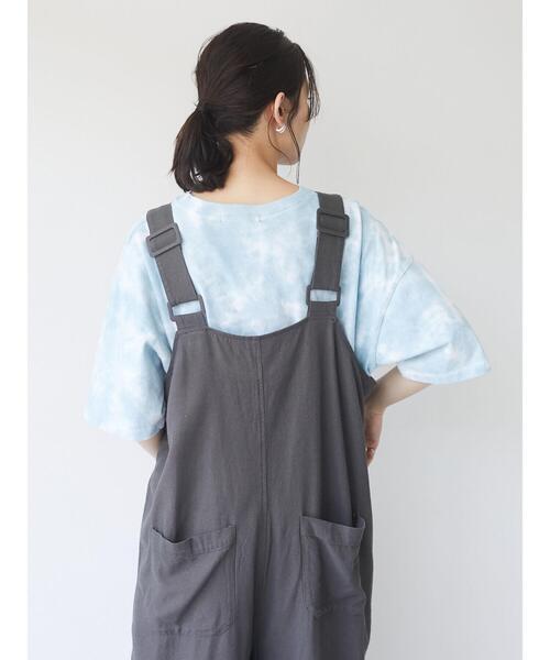 Sugar spoon（シュガースプーン）の「・SUGAR SPOON タイダイTシャツチュニック＊（Tシャツ/カットソー・レディース・オフホワイト/イエロー/グリーン/パープル・FREE）」の15枚目の写真