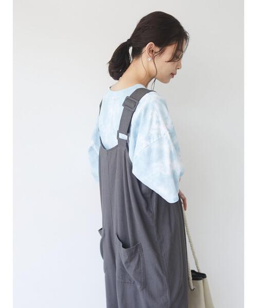 Sugar spoon（シュガースプーン）の「・SUGAR SPOON タイダイTシャツチュニック＊（Tシャツ/カットソー・レディース・オフホワイト/イエロー/グリーン/パープル・FREE）」の16枚目の写真