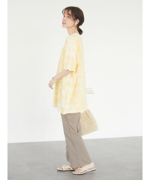 Sugar spoon（シュガースプーン）の「・SUGAR SPOON タイダイTシャツチュニック＊（Tシャツ/カットソー・レディース・オフホワイト/イエロー/グリーン/パープル・FREE）」の18枚目の写真