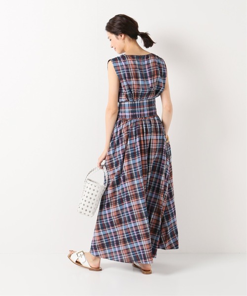 IENA（イエナ）の「Deveaux マドラスチェックワンピース◆（ワンピース・レディース・ネイビー・38/36）」の19枚目の写真