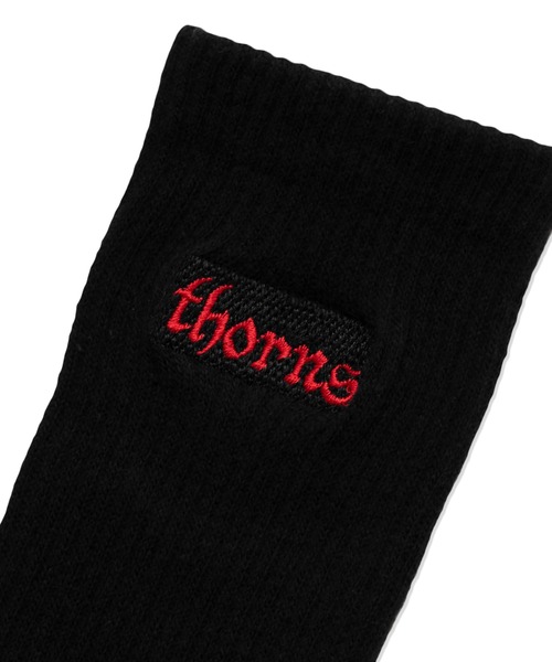 LMCの「【LMC】THORNS SOCKS / エルエムシー THORNS リブ ソックス（ソックス/靴下・メンズ・ブラック・FREE）」の4枚目の写真