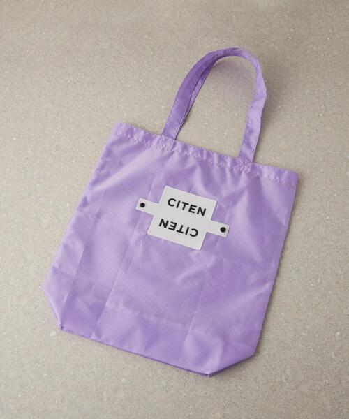 CITEN（シテン）の「＜CITEN（シテン）＞CITENくるくるパッチン トートバッグ（エコバッグ/サブバッグ・レディース・ライトグレー/ピンク/ライム/ブラック/ロイヤルブルー/オレンジ/ケリー/イエロー/オリーブ/ホワイト/ライトブルー/ライラック/シャーベット・FREE）」の9枚目の写真