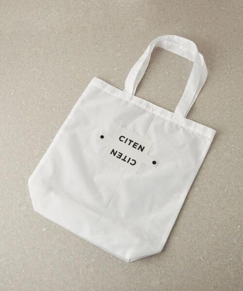 CITEN（シテン）の「＜CITEN（シテン）＞CITENくるくるパッチン トートバッグ（エコバッグ/サブバッグ・レディース・ライトグレー/ピンク/ライム/ブラック/ロイヤルブルー/オレンジ/ケリー/イエロー/オリーブ/ホワイト/ライトブルー/ライラック/シャーベット・FREE）」の2枚目の写真